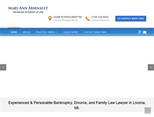 Tablet Screenshot of maryannlaw.com